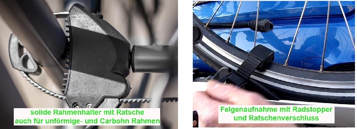 ALUTRANS Impuls Premium Sport faltbar f. AHK, Aktionspreis AHK Heckträger für E-Bike Elektrofahrrad